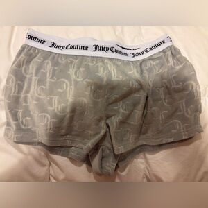 Juicy couture velour booty shorts